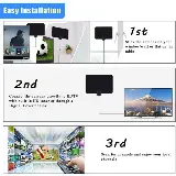 Antena Tv Televisi Digital Indoor Penguat Sinyal High Gain Taffware — 3