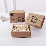 Cotton Bud Swab Bamboo Pembersih Telinga Makeup — 1