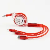 Kabel Roll 3 in 1 Tarik 2.4A Otomatis Fast Charging — 7