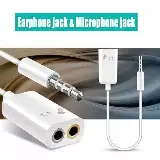 Jack Splitter Konektor Audio 3.5mm 2 Male 1 Female 2in1 — 3
