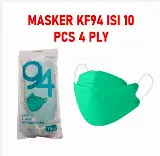 Masker Kf94 Kain Warna Warni Hitam Ungu Navy Grey Isi 10 Pcs — 1