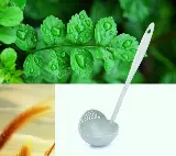 Sendok Centong Irus Sayur Plastik Penyaring Sup Kuah 2in1 — 1