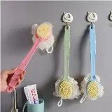 Shower Puff Dan Sikat Punggung 2in1 Pembersih Penggosok Badan 2 Sisi — 1