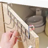 Hanger Gantungan Pintu Lemari 5 Kait Anti Karat Serbaguna — 2