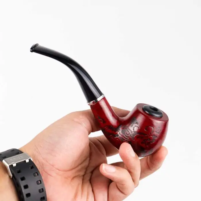 Pipa Filter Rokok Cangklong Kayu Ukir Popeye Chung Feng
