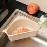 Rak Saring Segitiga Penyimpanan Sampah Kitchen Sink Wastafel — 7
