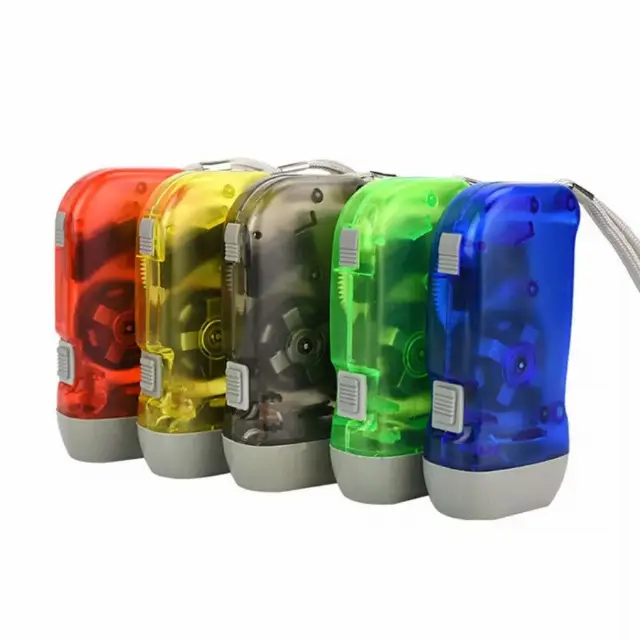 Senter Tangan Pompa Tanpa Baterai Lampu Penerangan Darurat Led