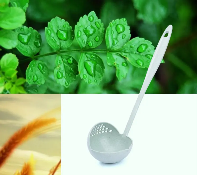 Sendok Centong Irus Sayur Plastik Penyaring Sup Kuah 2in1