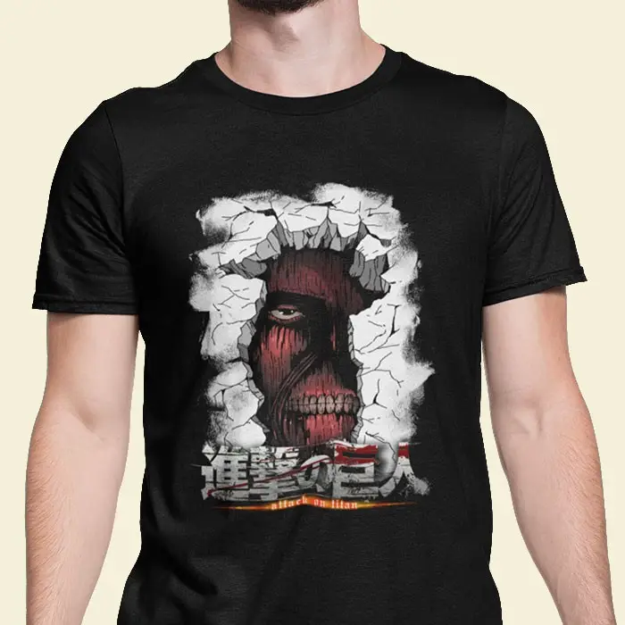 Kaos Anime Untuk The Wall Defender - Aot Edition T-Shirt Anime