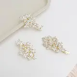 Jepitan Rambut Model Mutiara Crystal Korea Hair Clip — 8