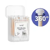 Cotton Bud Kayu Korek Kuping Kapas 2 Sisi Warna Warni 100 Pcs — 2