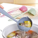 Sendok Centong Irus Sayur Plastik Penyaring Sup Kuah 2in1 — 4