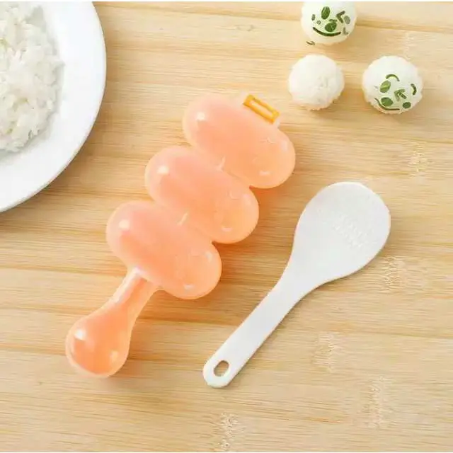 Cetakan Nasi Bulat Bento Rice Ball Shaker 2in1