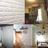 Stiker Wallpaper Dinding Foam 3D Mini Dekorasi Pada Dinding — 5
