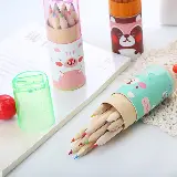 Pensil Warna Kayu Murah 12 Warna Dengan Pengserut Dan Box Karakter — 10