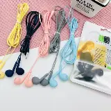 Earphone headset handsfree macaron u19 stereo kabel mate color mic — 3