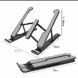 Laptop Stand Lipat Holder Anti-slip Anti-geser Portable — 5
