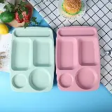 Piring Makan Anak 5 Sekat Bpa Free Amah Lingkungan Bahan Jerami — 10