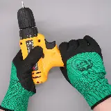 Sarung Tangan Karet Palm Fit Hand Glove Mekanik Motor Hitam Nylon — 3