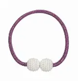 Pengait Cantolan Tali Pengikat Gorden Cantik Kain Magnet Mutiara 1 Pc — 4