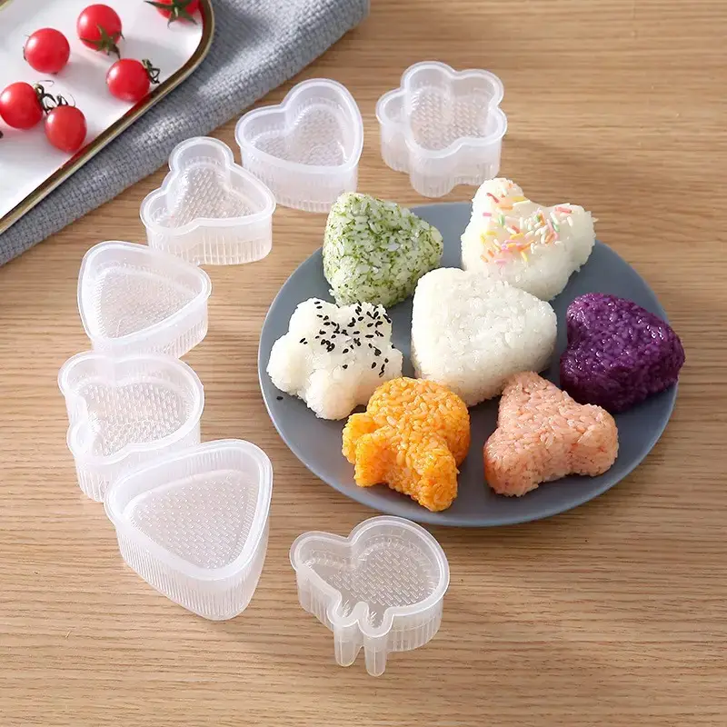 Cetakan Nasi Sushi Bento Onigiri Anti Lengket Bahan Plastik PP