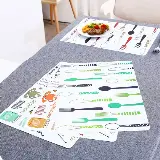 Tatakan Piring Makan Alas Piring Makan Anti Panas Alas PVC Motif Unik — 5
