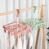 Gantungan Baju Serbaguna 32 Jepit Jemuran Hanger Lipat Multifungsi — 7