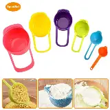 Sendok Takar Plastik / Sendok Takar Kue / Measuring Spoon Set — 6