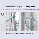 Pengait Cantolan Tali Pengikat Gorden Cantik Kain Magnet Mutiara 1 Pc — 9