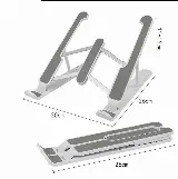 Laptop Stand Lipat Holder Anti-slip Anti-geser Portable — 4