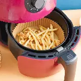 Kertas Alas Air Fryer 50 Pcs Anti Lengket 16cm Air Fryer Paper — 5