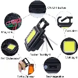 Lampu Senter Mini LED Gantungan Kunci Portable Multifungsi — 5