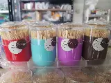 Tusuk Gigi Bambu Dengan Tempat Holder Toothpick Dispenser — 1