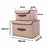 Kotak Penyimpanan Serbaguna Storage Box Organizer Bag 2 In 1 — 2