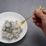 Sendok Dan Garpu Teh Buah Dessert Teaspoon Unik — 6