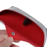 Kotak Wadah Kacamata Kulit Polos Leather Glasses Case Murah Import — 6