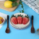 Set Piring Saji Makan Kecil Bahan Jerami Bahan Eco Friendly 15 Cm — 3