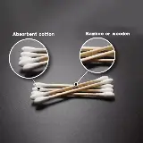 Cotton Bud Swab Bamboo Pembersih Telinga Makeup — 5