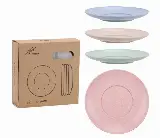 Set Piring Saji Makan Kecil Bahan Jerami Bahan Eco Friendly 15 Cm — 1