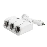 Adaptor Charger Mobil 3 Slot Cabang Car Lighter Socket USB Splitter — 7