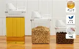 Toples Penyimpanan Makanan Plastik Acrylic dengan Gelas Ukur Serbaguna — 6