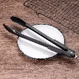 Capitan Makanan Warna Hitam Kitchen Tong Stainless Steel — 4