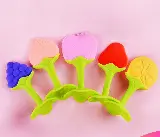 Teether Gigitan Silikon Model Buah untuk Bayi BPA Free — 7