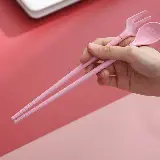 Kotak Makan Set Tingkat Mika Lunch Box 3 Susun Sumpit Sendok Garpuh — 6