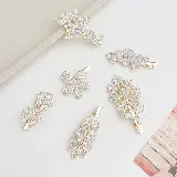 Jepitan Rambut Model Mutiara Crystal Korea Hair Clip — 7