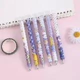 Set Pulpen Ballpoint Gel Mekanik Lucu Karakter Isi 6 Pcs — 1
