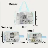 Tas Pouch Travel Kosmetik Wanita Transparan Premium — 7