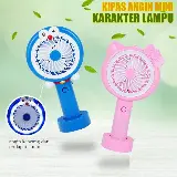 Kipas Angin Mini Portable Rechargeable Karakter Dengan Lampu Led — 8