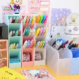 Rak Meja Organizer Storage Tempat Alat Tulis Brush Make Up Lipstick — 7