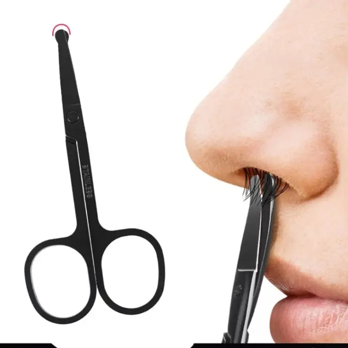 Gunting Cukur Kecil Bulu Hidung Mata Ujung Tumpul Stainless Steel